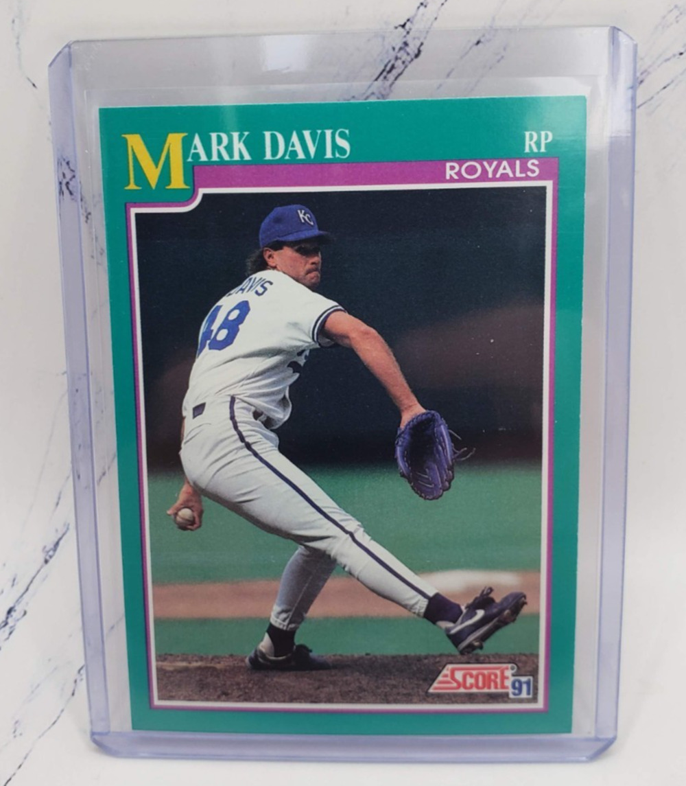 1991 Score Mark Davis Kansas City Royals Baseball Card